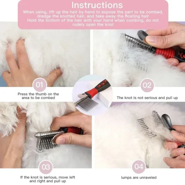 Pet Dematting Brush - Image 4